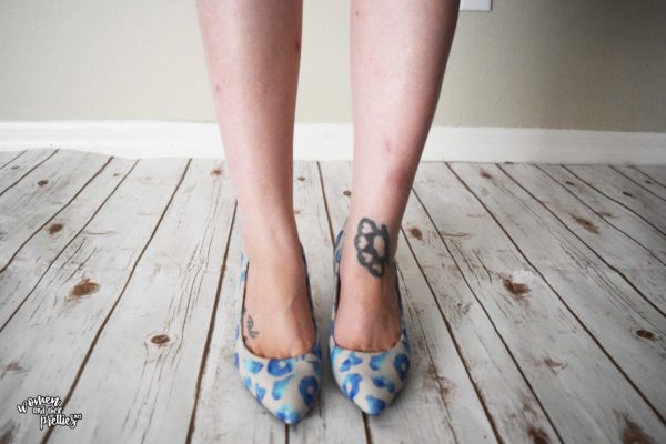 Springtime Blues Leopard Print Pumps