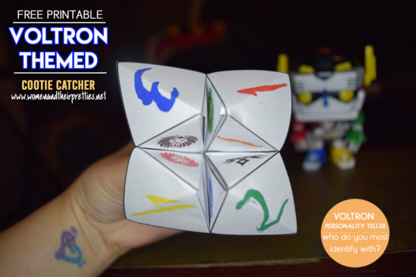 Voltron Themed Cootie Catcher