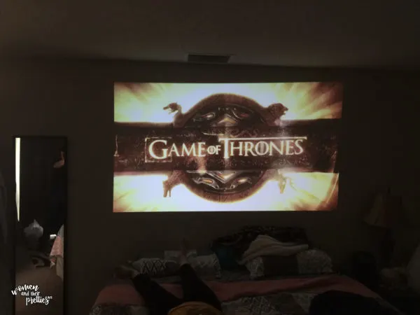 Watching our favorite shows on the ZTE SPRO 2 Smart Projector