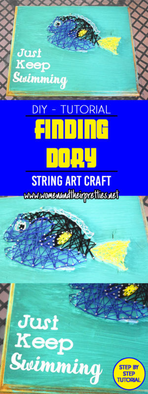 Create your own Finding Dory string art with this tutorial!