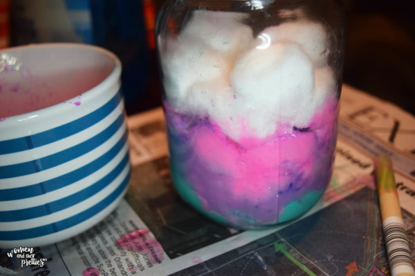 DIY BFG Dream Jars #TheBFG #DIY second layer poured