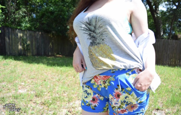 Hello Pink Boutqique harem floral shorts OOTD