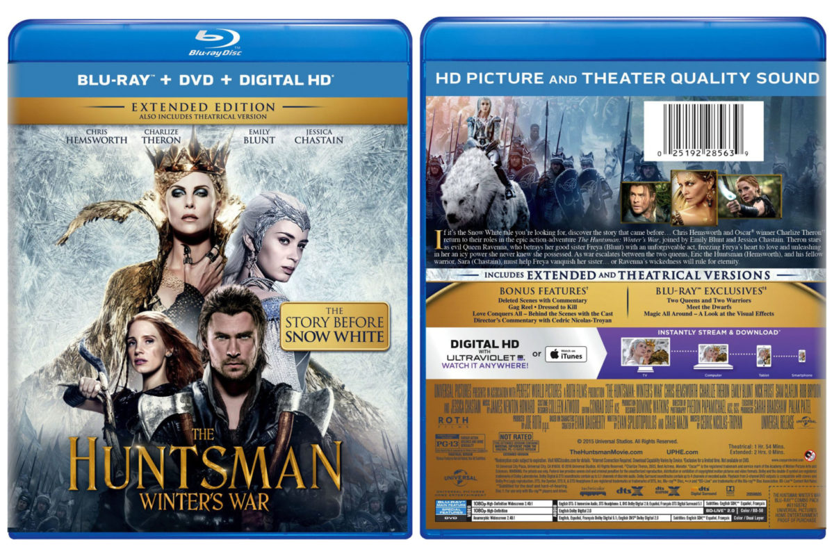 The Huntsman Winters War Blu-ray
