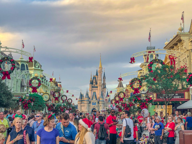 holiday characters at magic kingdom