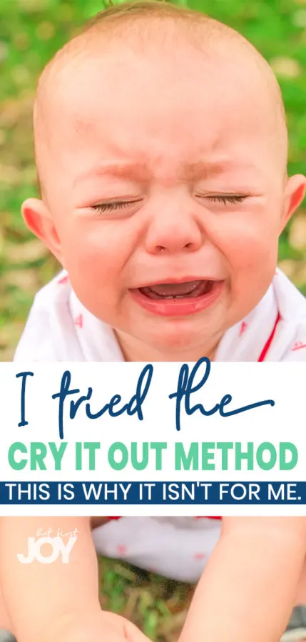 Cry it out bedtime method