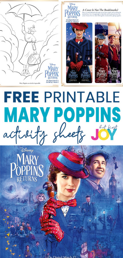 Free Mary Poppins Returns Activity Sheets Coloring Pages Games And More But First Joy