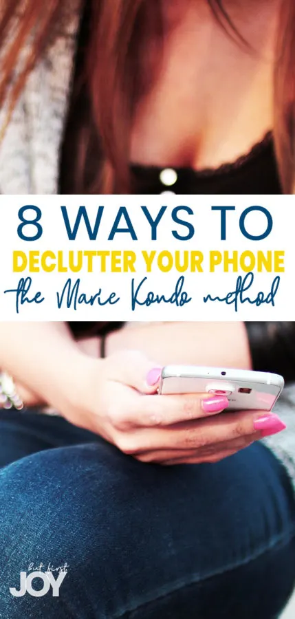 decluttering your phone marie kondo