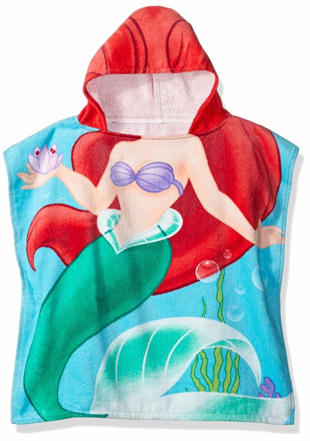 little mermaid hooded towel