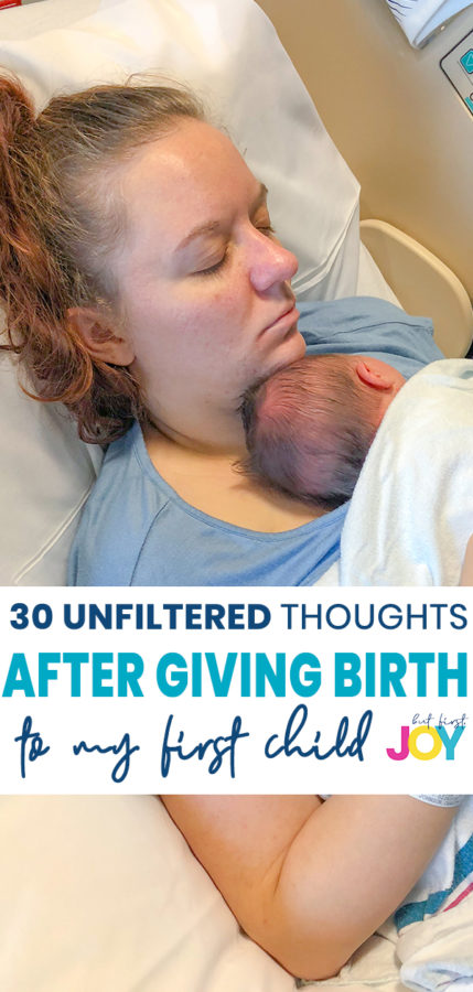 thoughts after childbirth