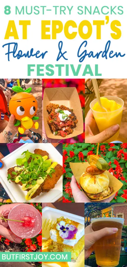 Are you looking for the best sweets, treats, and drinks to try at Epcot's Flower & Garden Festival? These are the must-try Epcot Flower & Garden food and drinks that I highly recommend. 