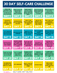 30 Day Self-Care Challenge (FREE Calendar & Workbook)