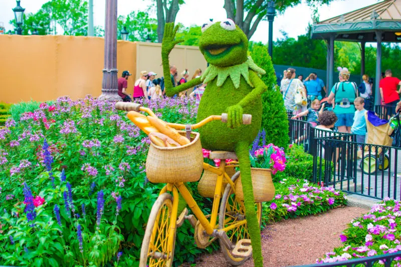 Kermit Topiary at Things to do 2019 Epcot Flower & Garden Festival