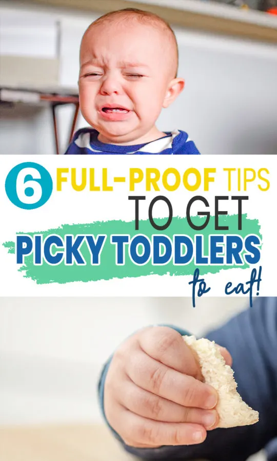 If you're looking for picky toddler eating tips – you'll find 6 full-proof tricks here. You'll also enjoy this hilarious toddler eating video from a very desperate mother.