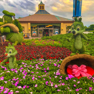 Chipmunks Topiary at Things to do 2019 Epcot Flower & Garden Festival