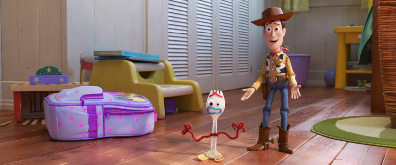 NEW FRIEND! – In Disney and Pixar’s “Toy Story 4,” Bonnie makes a new friend in kindergarten orientation—literally. When Forky—Bonnie’s craft-project-turned-toy—declares himself trash and not a toy, Woody takes it upon himself to show Forky why he should embrace being a toy. Featuring the voices of Tony Hale and Tom Hanks as Forky and Woody, “Toy Story 4” opens in U.S. theaters on June 21, 2019.
