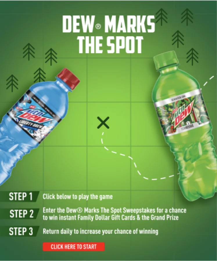 Mountain Dew State Labels