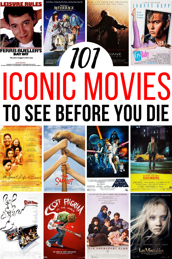 101 Iconic Movies to Watch Before You Die (FREE Checklist)