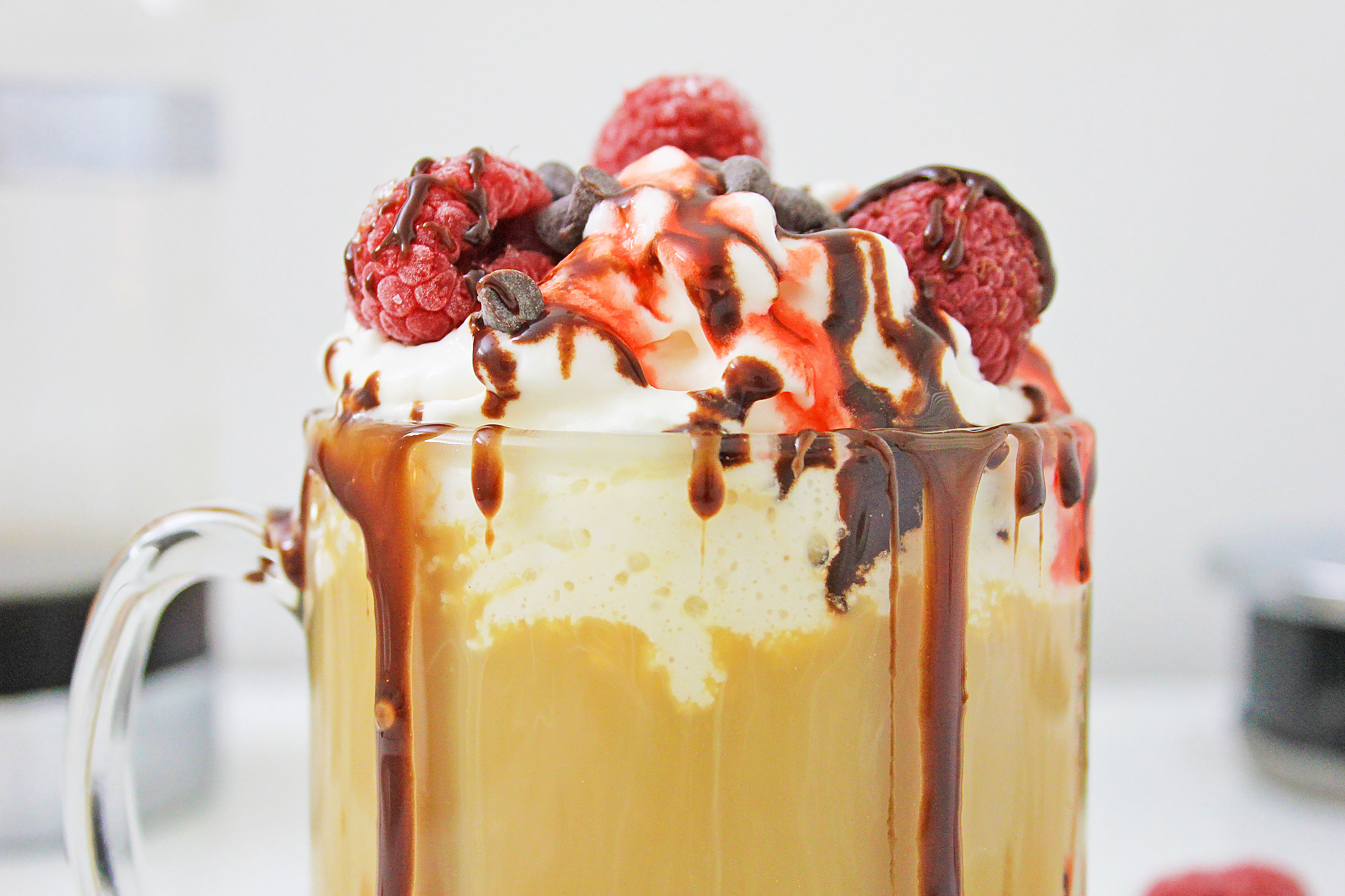 Guilty Pleasure Chocolate Raspberry Dessert Coffee
