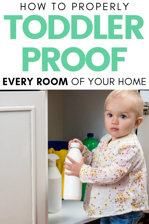 In this room by room guide, I'll give you detailed tips for how to succeed a toddler proofing your home. This is a full guide to make every room safe!