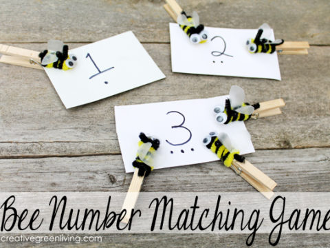 Image for How to Make a Bee Themed Number Matching Game