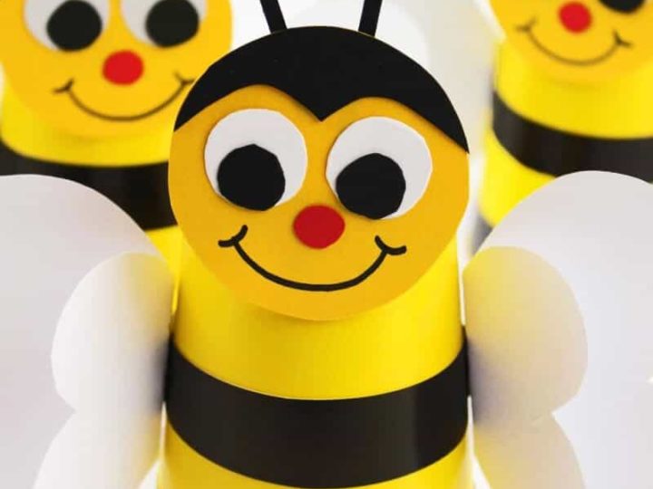 Image for Paper Cup Preschool Bumble Bee Craft Idea