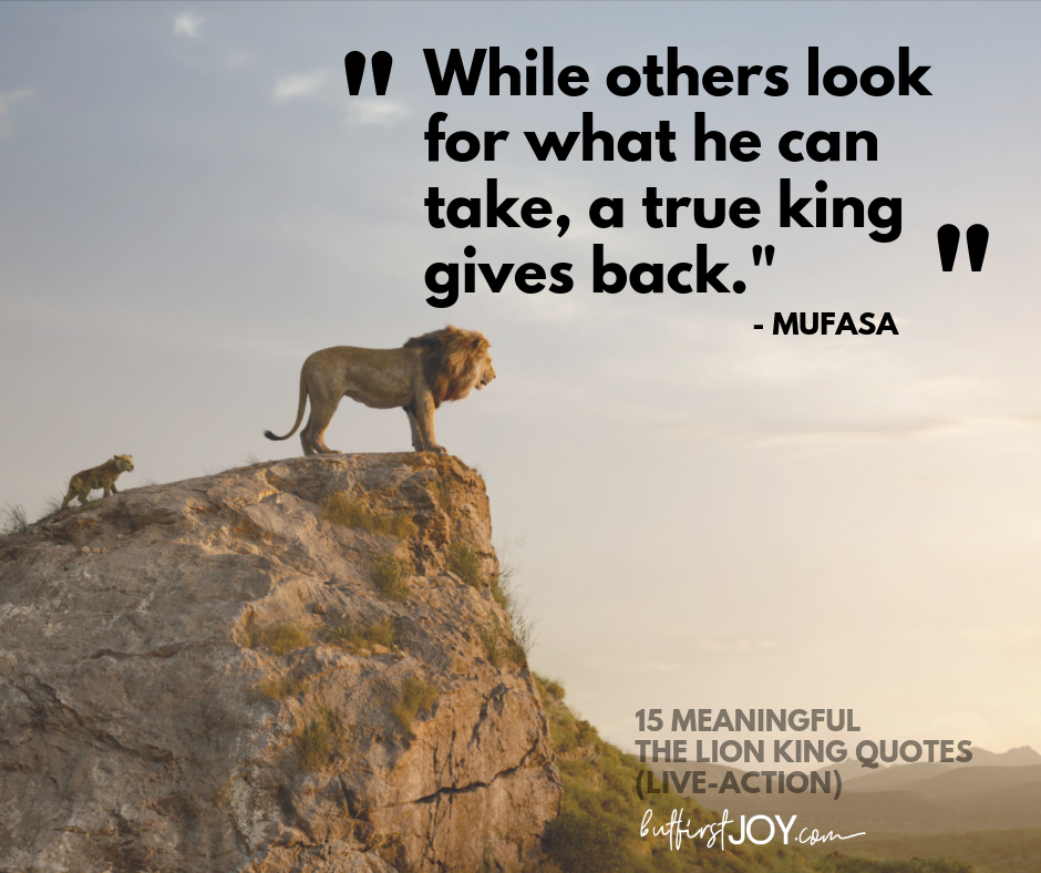 15 Meaningful LiveAction Lion King Quotes (2019) But