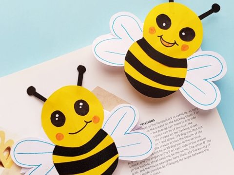 Image for Bumble Bee Bookmark with Printable Template