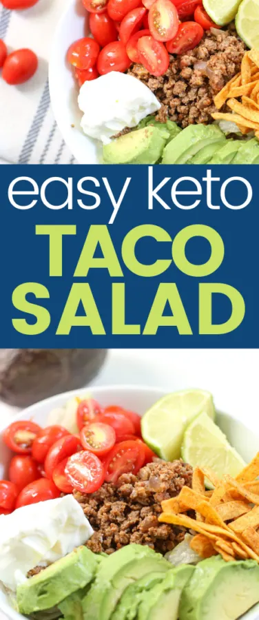 Are you looking for a quick, easy, and appetizing Keto meal for lunch or dinner this week? Try this quick Taco Salad Keto Recipe.