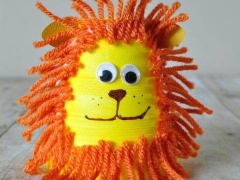 Image for 1. Foam Cup Lion Craft for Kids