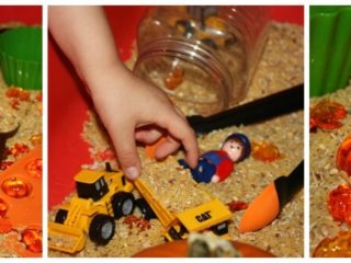 Image for Simple Harvest Sensory Bin For Fall Play