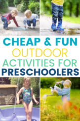 Cheap Summer Outdoor Activities for Preschoolers - But First, Joy