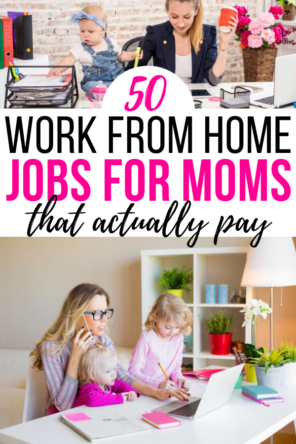 Are you a mom looking to make a little cash from home? So am I! These are the top work from home jobs for moms who want to stay at home with her children.