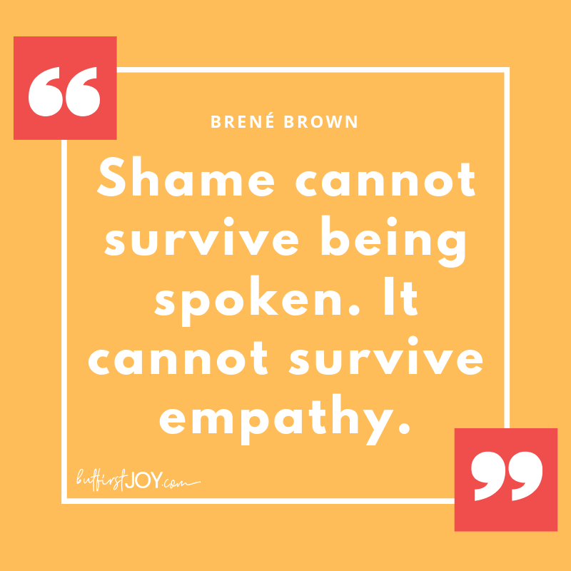 Inspirational Brené Brown Quotes - Shame Empathy