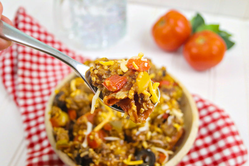 Low Carb Pizza Casserole