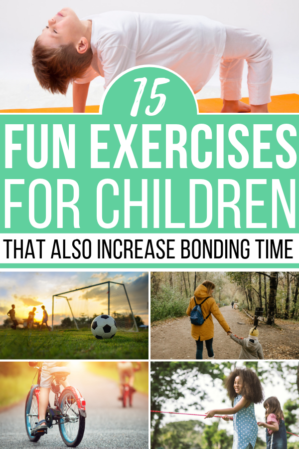 Learning how to enjoy fun exercises for kids, with the kids will not only be great for your health – it's a great bonding time!