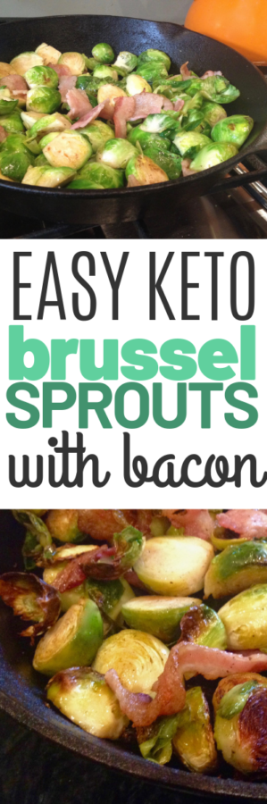Keto Brussel Sprouts with Bacon are the perfect low-carb side dish to go with your Keto dinner. Quick to cook, few ingredients, and full of flavor; this will be your go-to Keto side for those busy week nights.