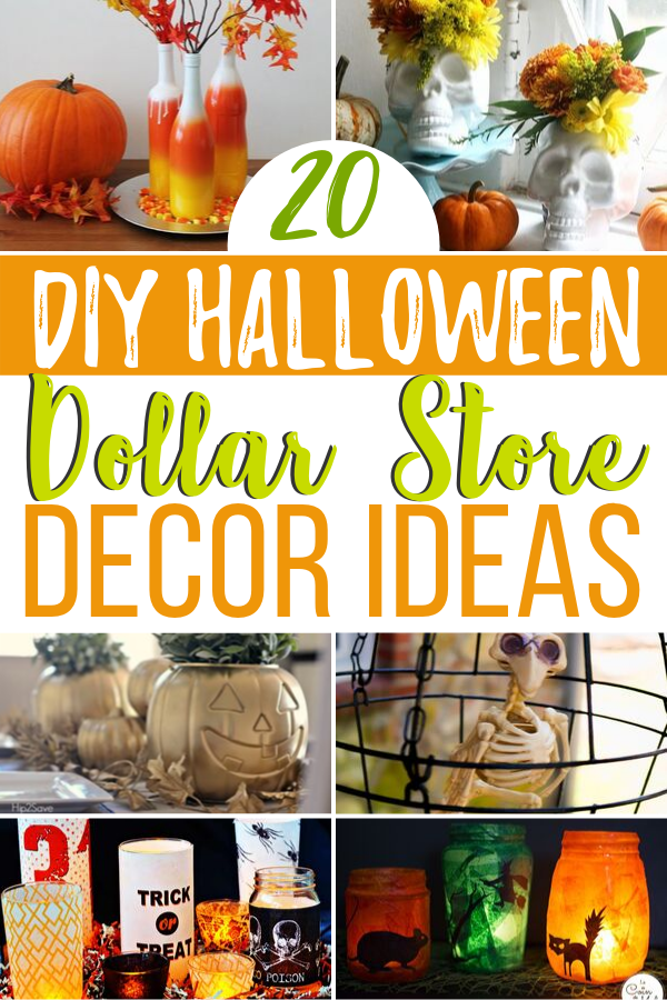 20 DIY Dollar Store Halloween Decor Ideas - But First, Joy