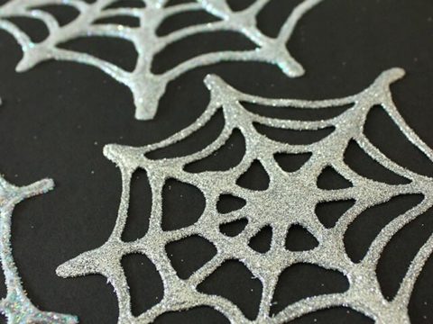 Image for Halloween Kids Craft: Spiderweb Window Clings