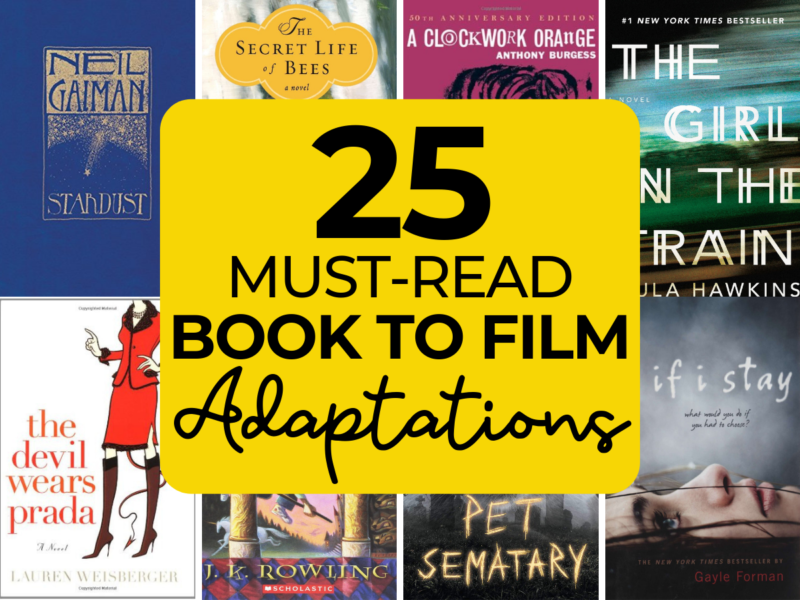 These book to film adaptations are must-reads for anyone who is a fan of bestsellers becoming movies.
