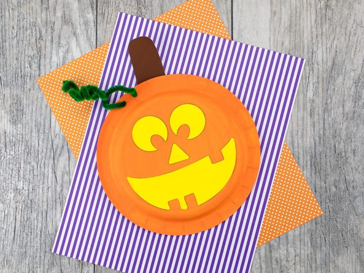 Image for How to Make an Easy and Fun Paper Plate Pumpkin Craft