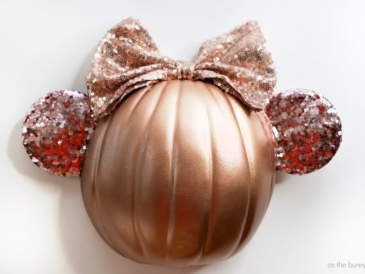 Image for Rose Gold Minnie Ears Pumpkin