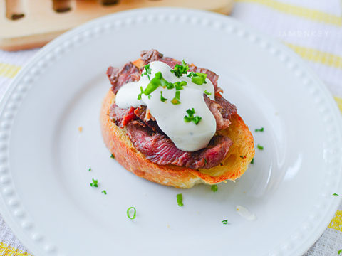 Image for Demogorgonzola Crostini (Stranger Things Inspired)