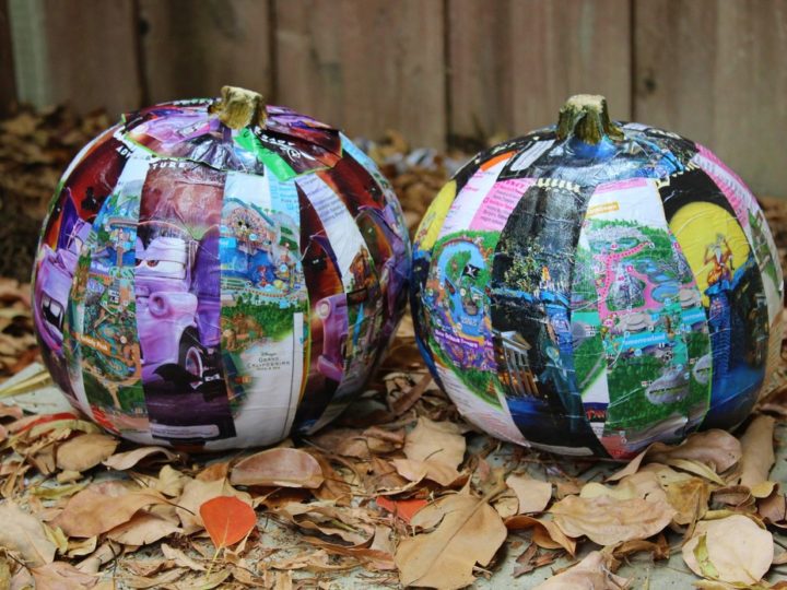 Image for Halloween Disney Park Maps Pumpkins