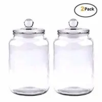 Maredash Glass Jars，Candy Jar With Glass Lid For Household- 1 Gallon (SET OF 2) …