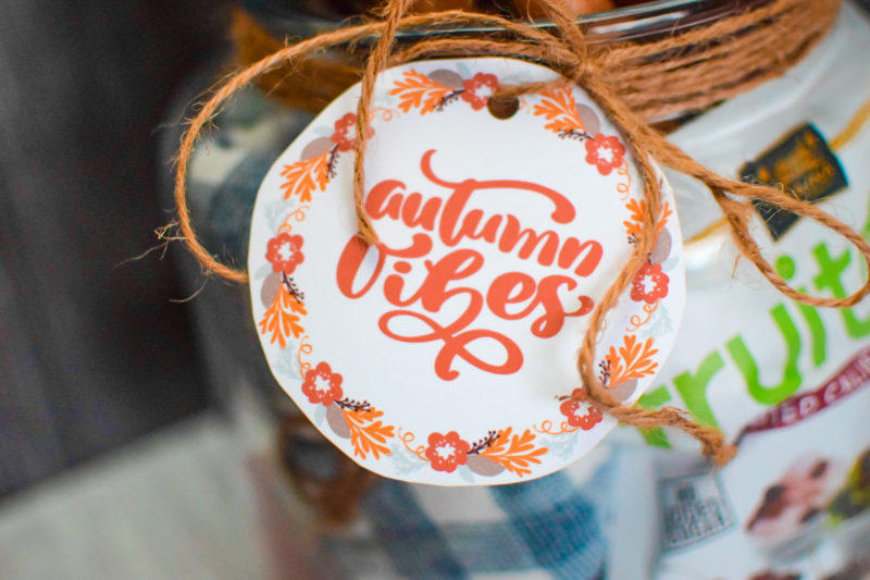 Autumn Vibes Free Gift Tag Printable