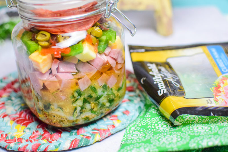 Zucchini Pasta Salad in a Jar