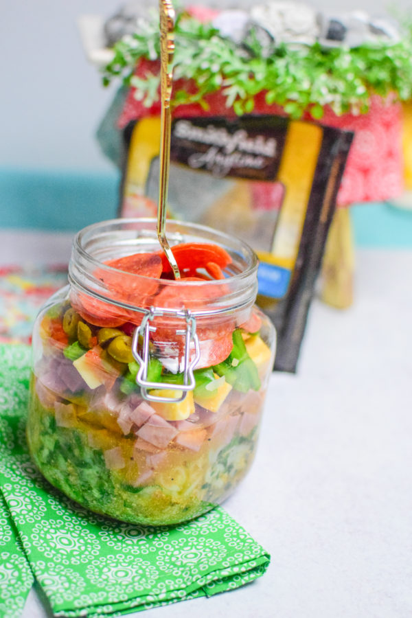 Zucchini Pasta Salad in a Jar