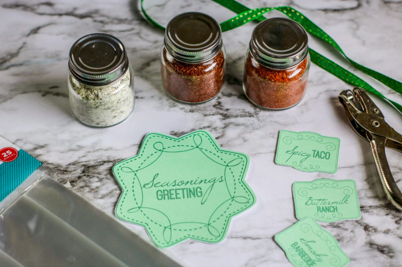 DIY Seasonings Christmas Jar Gift