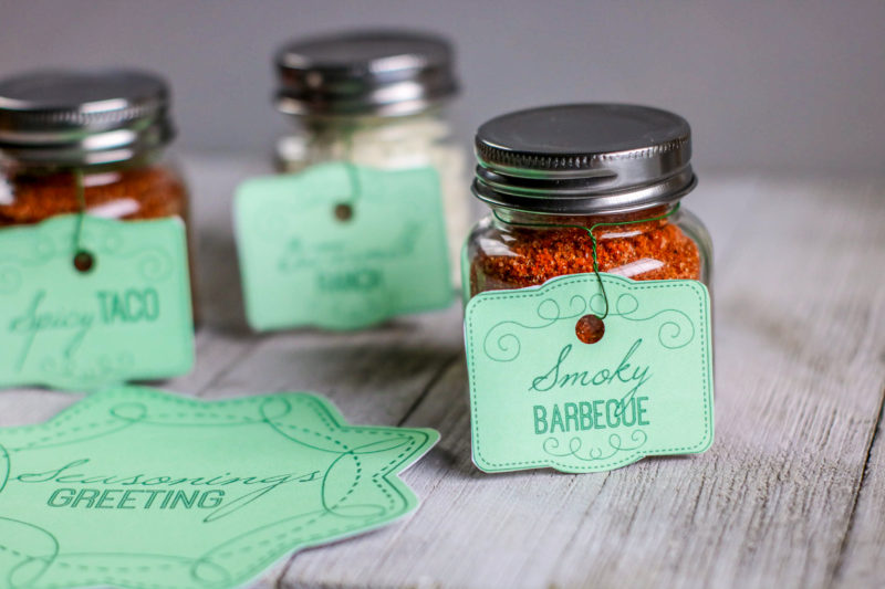 DIY Seasonings Christmas Jar Gift