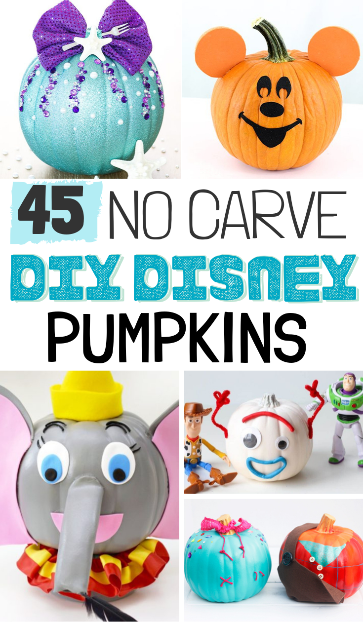 DIY Disney No Carve Pumpkins - But First, Joy